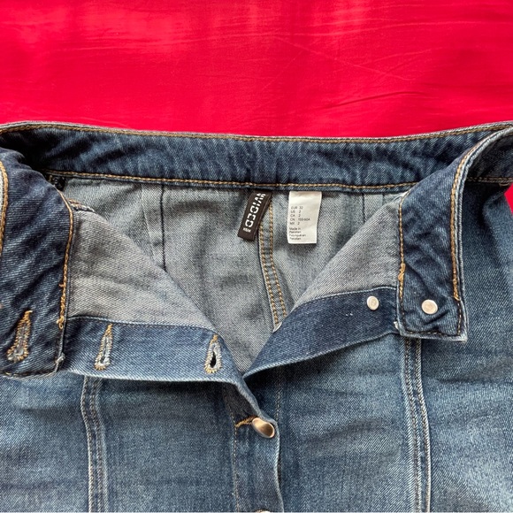 H&M Denim Mini Skirt US 2 - Picture 3 of 6